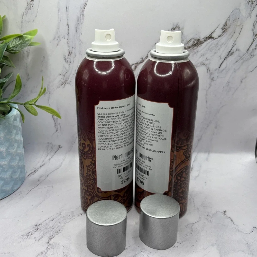 2-BRAND NEW PIER 1 ASIAN SPICE ROOM SPRAY 6oz Discontinued Rare